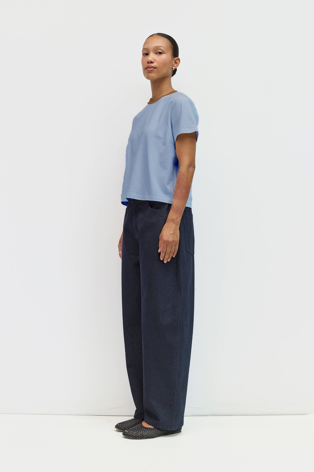 The Chloe Top | Contrast Neckband Tee