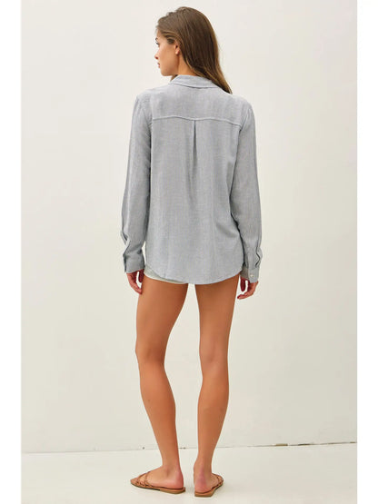 Striped Boxy Shirt