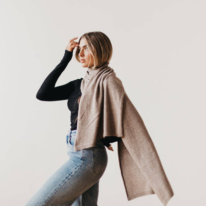 Cassidy Cashmere Wrap and Beanie Set