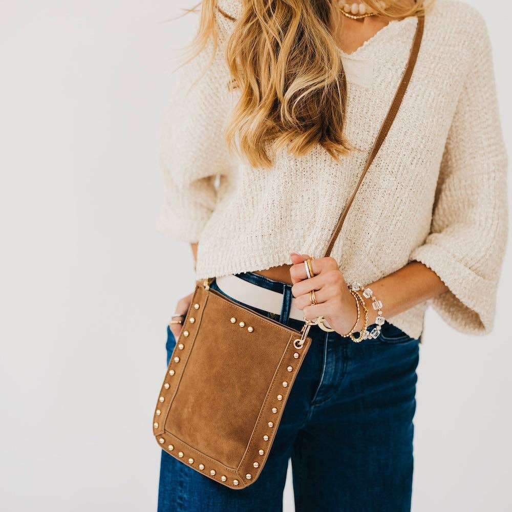 Shelby Suede Phone Bag