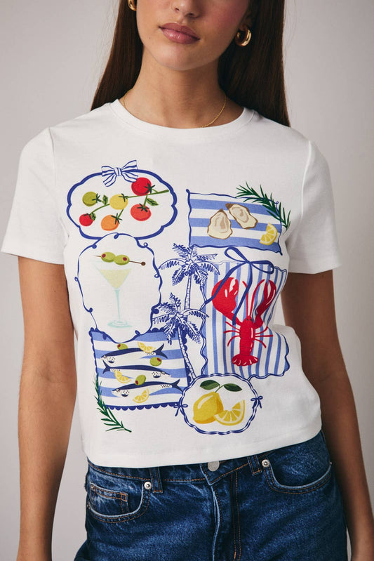 Mediterranean Market Graphic Tee