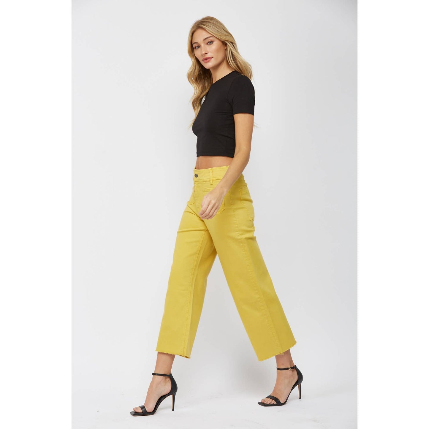 Cropped Wide Leg Pants