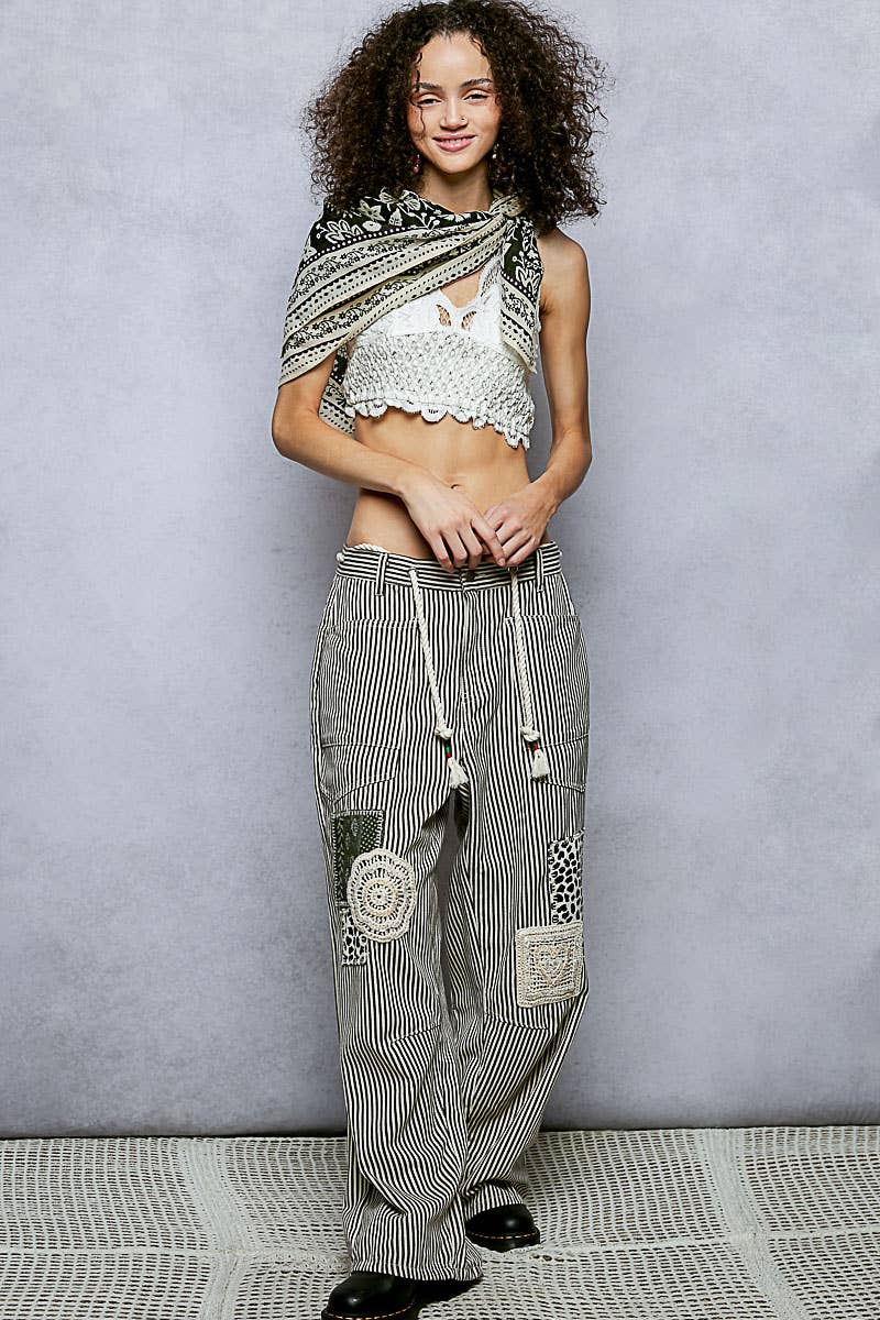 Floral Patterned Multi Style Wrap Scarf