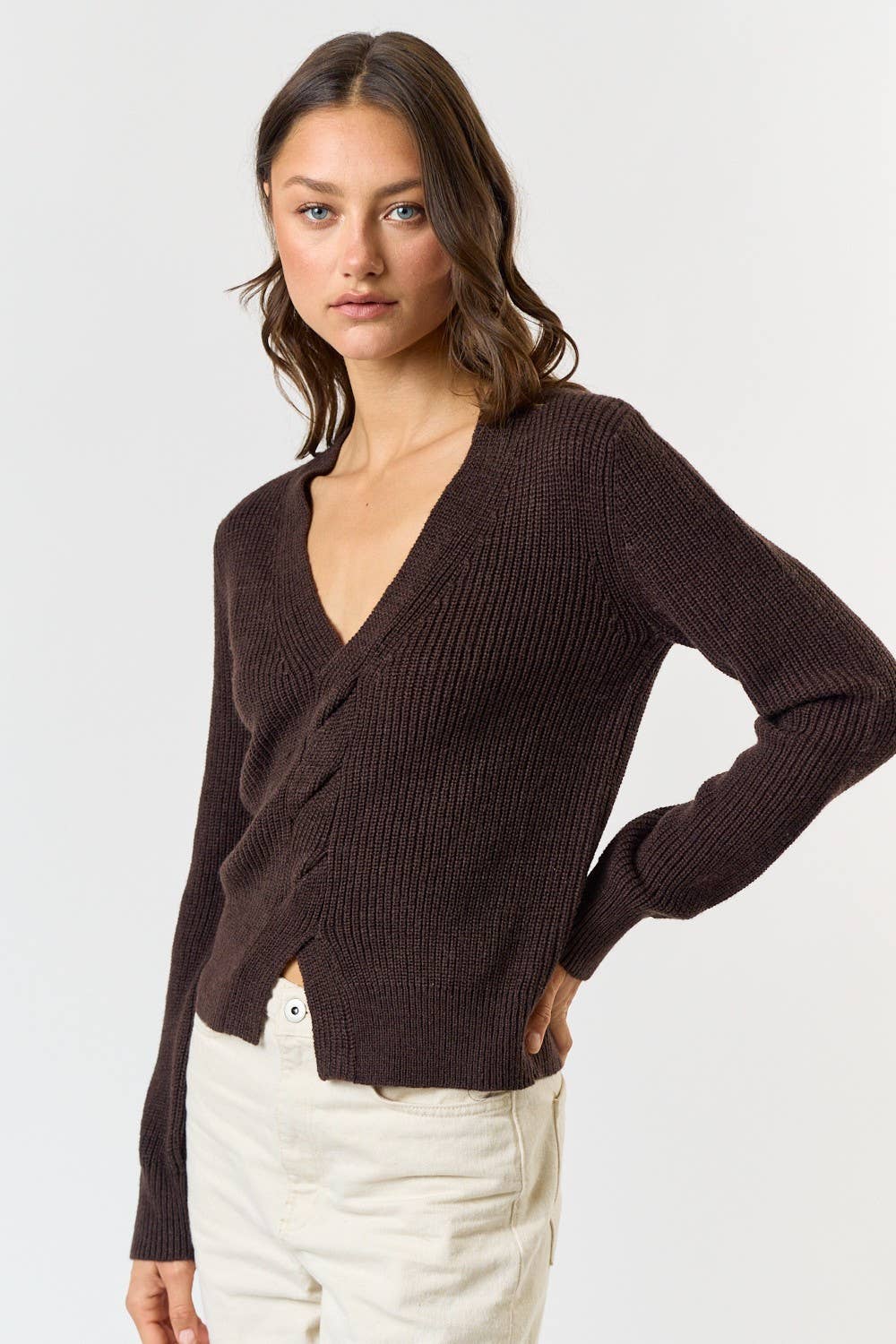 Twist Front Sweater