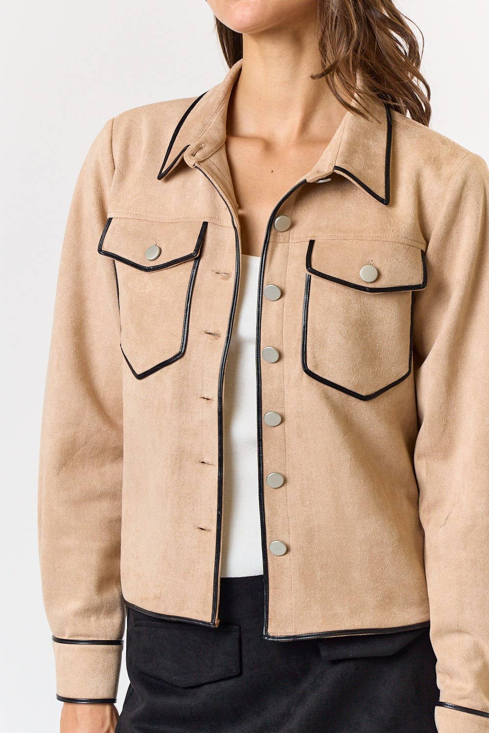 Suede Shirt Jacket