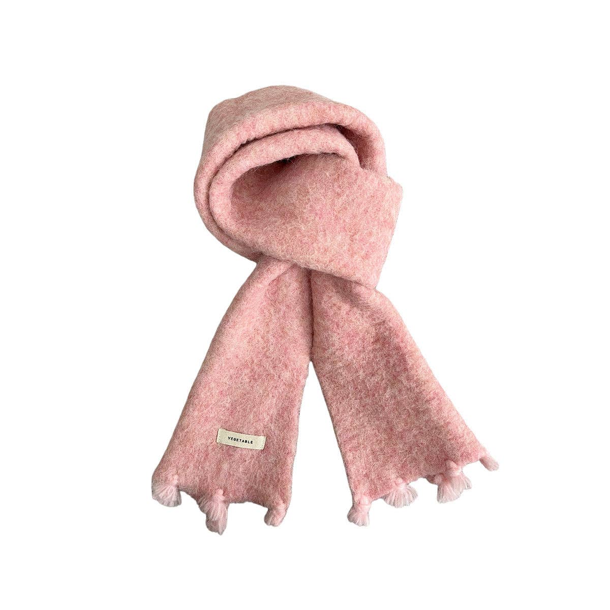 Pom Fringed Winter Scarf