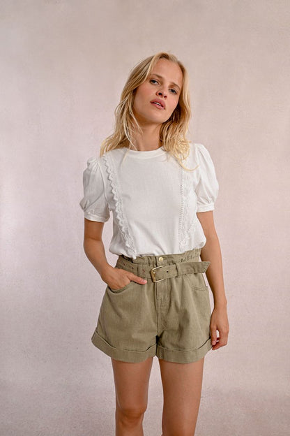 Lace Trim Tee