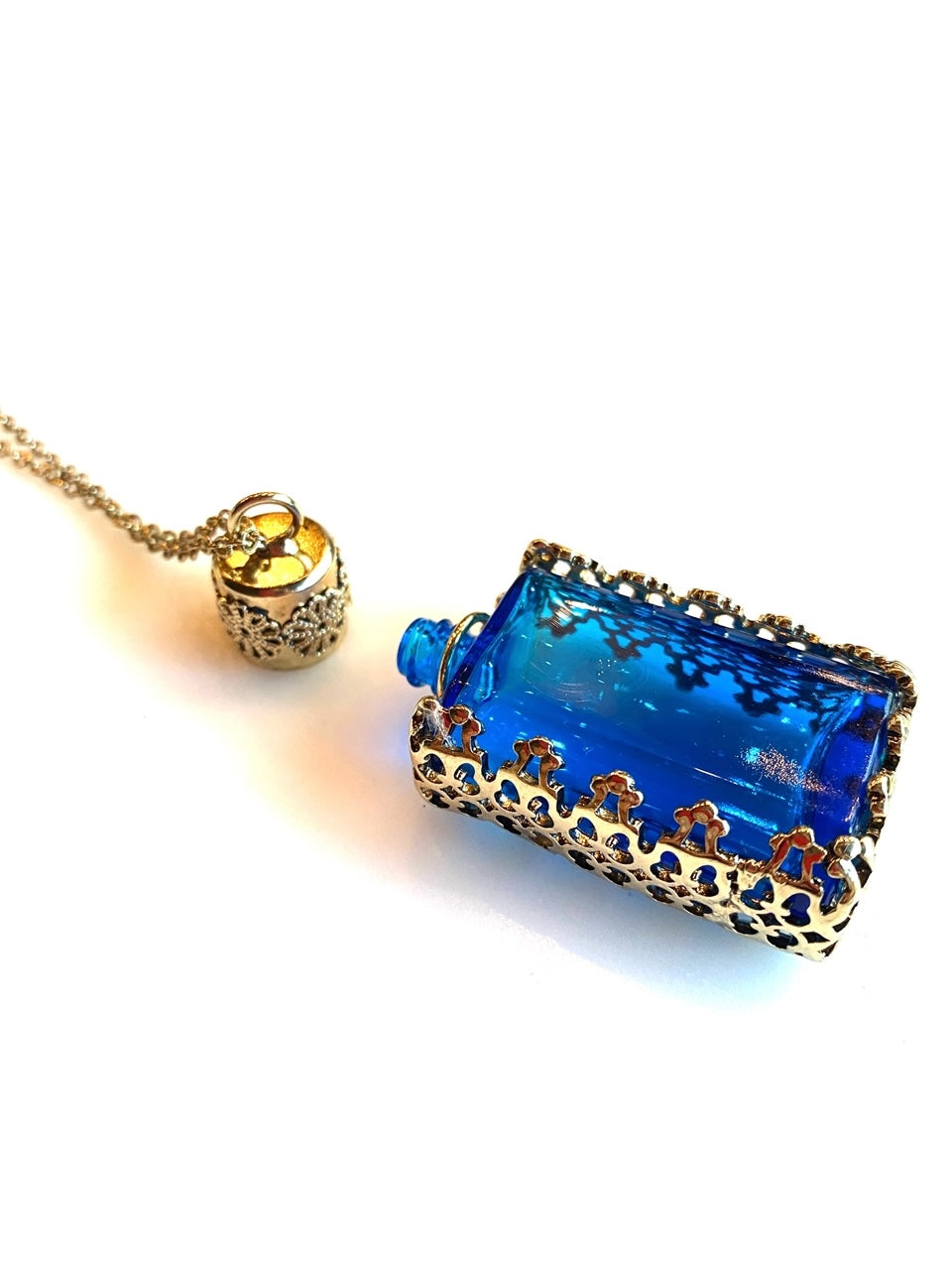 Blue Bottle Necklace