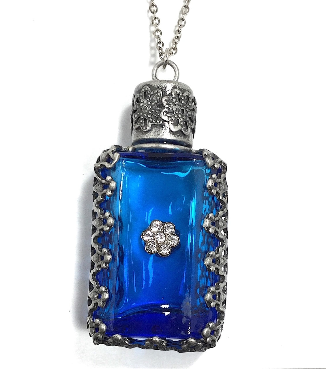 Blue Bottle Necklace