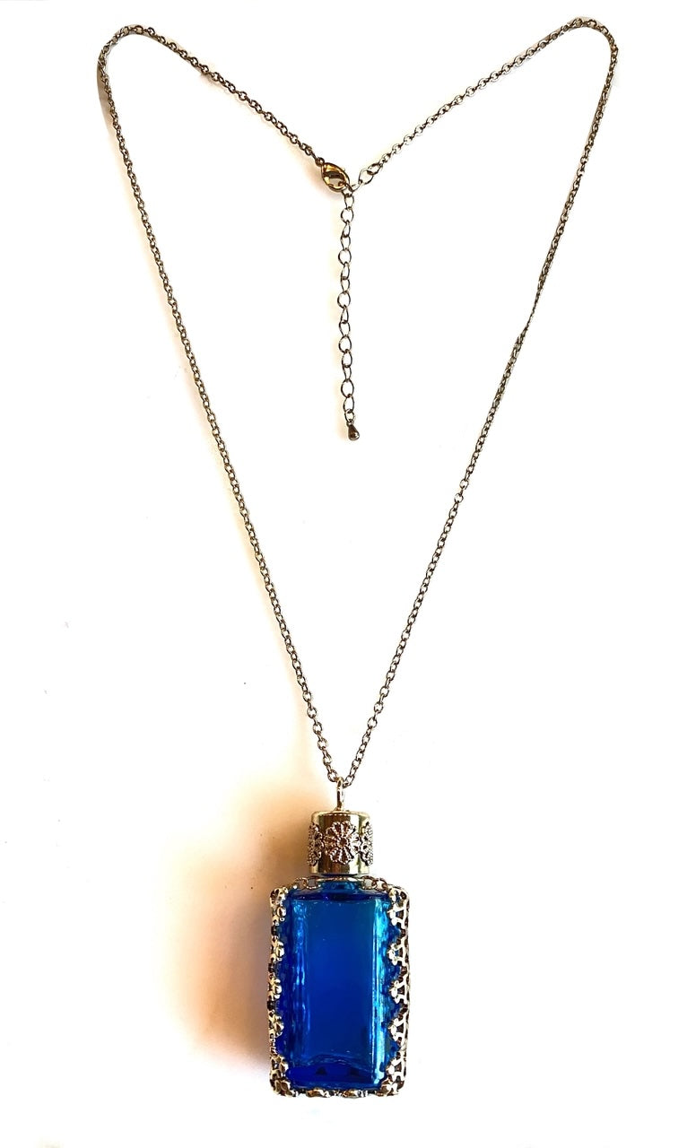 Blue Bottle Necklace