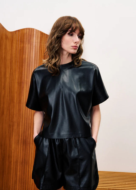 Bazin Faux Leather T-Shirt