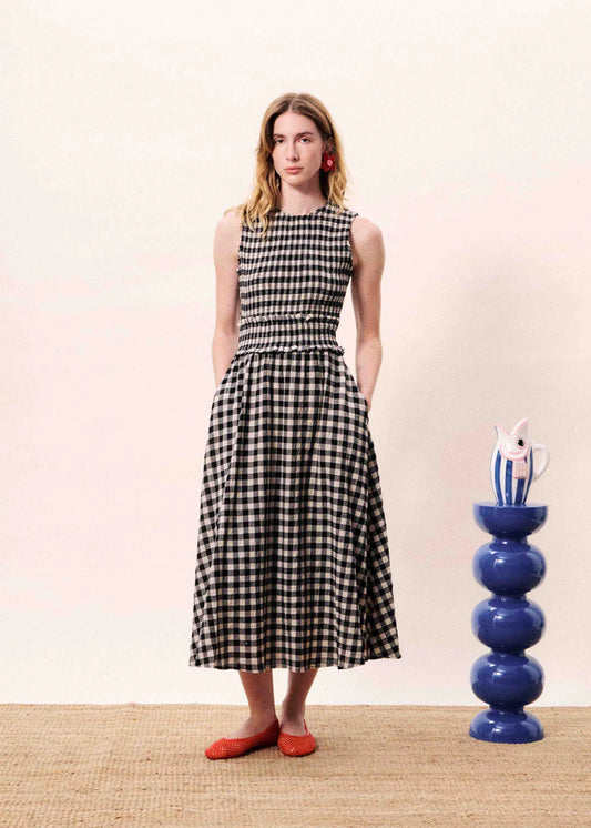 Checkered Saquarema Dress