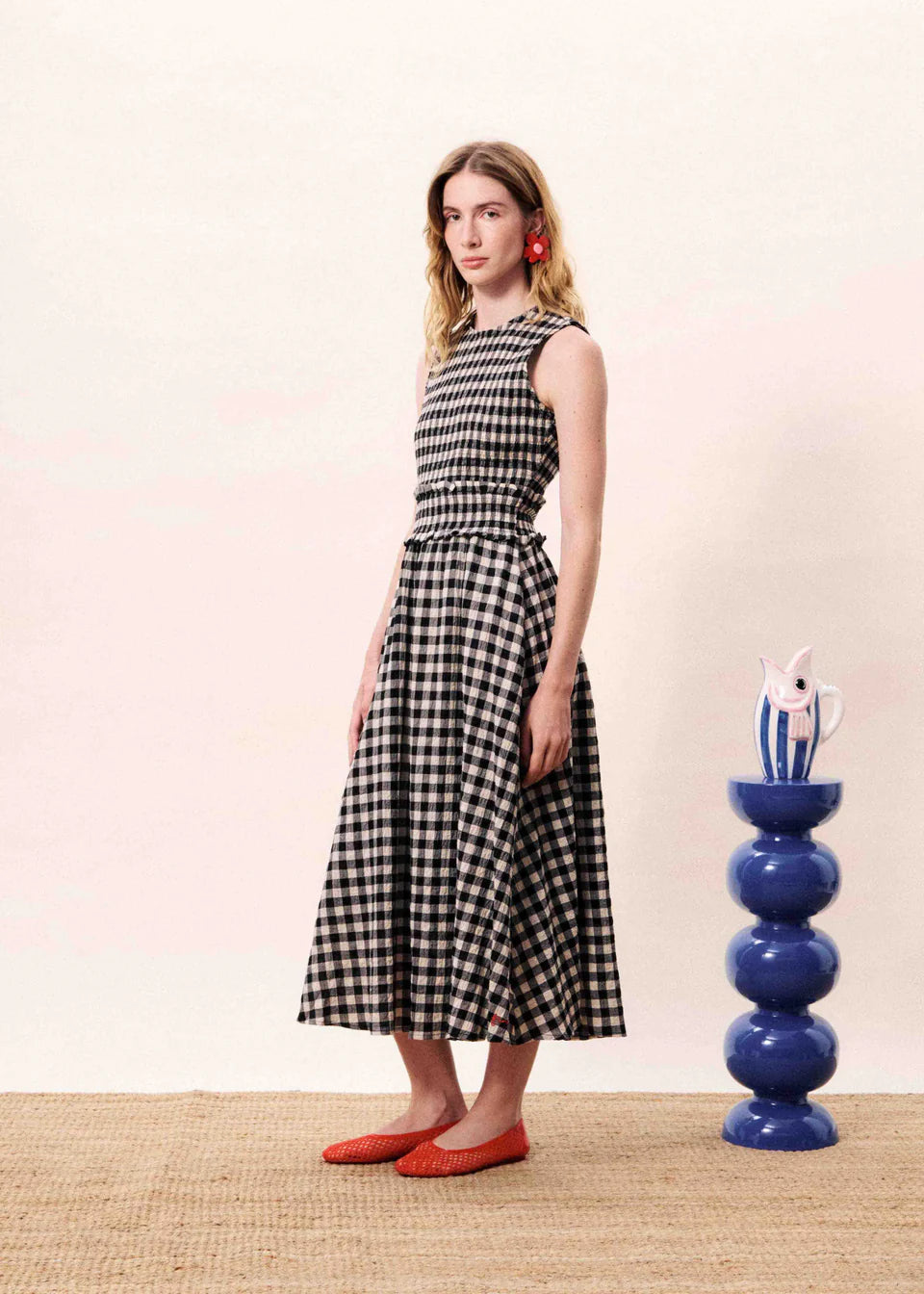 Checkered Saquarema Dress