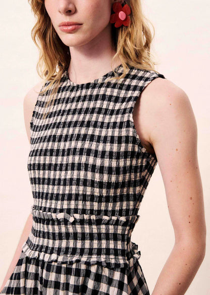 Checkered Saquarema Dress