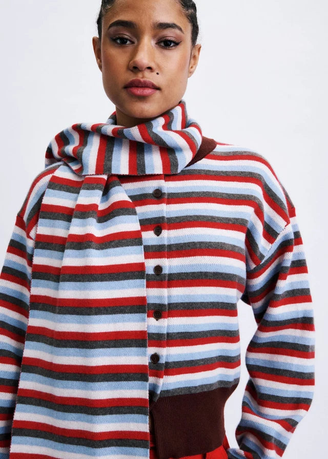 Shibuya Cardigan-Scarf Set