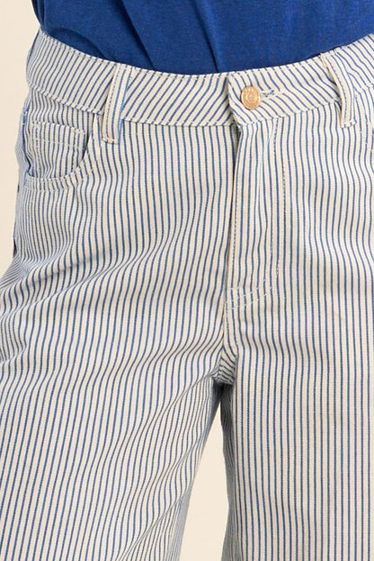 Pinstripe Woven Pants