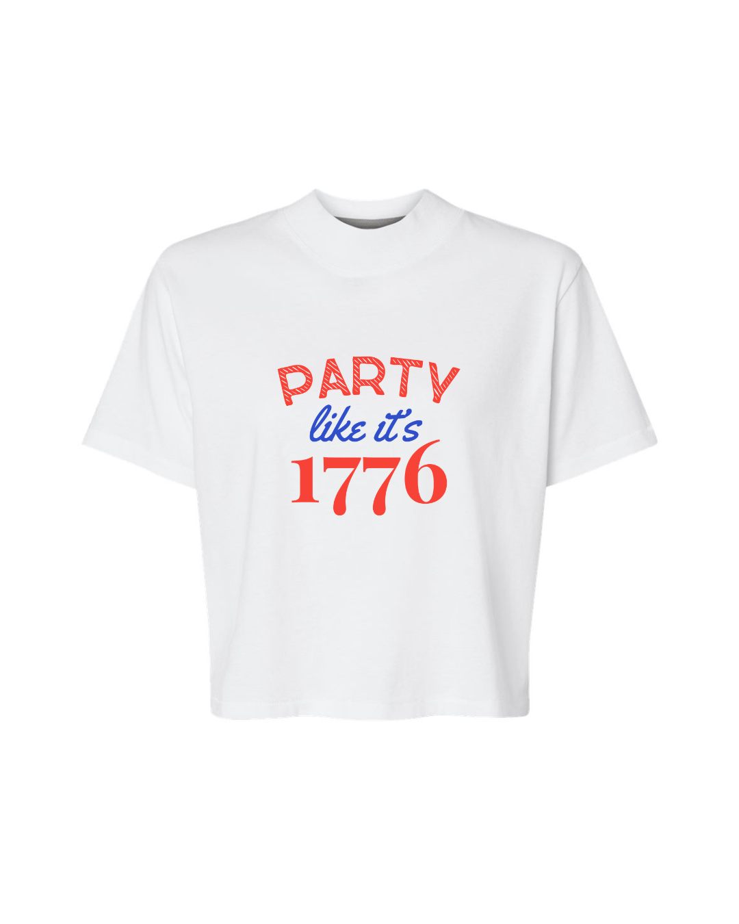 1776 Cropped Graphic Tee