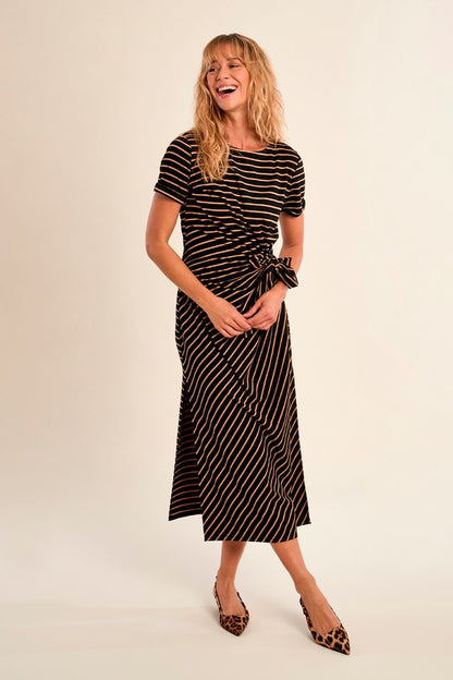 Stripe Tee Shirt Long Dress