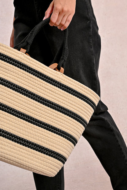 Woven Striped Bag