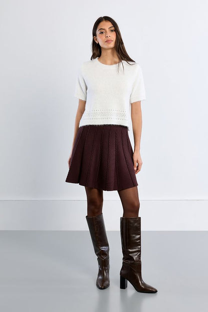 Knit Mini Skirt