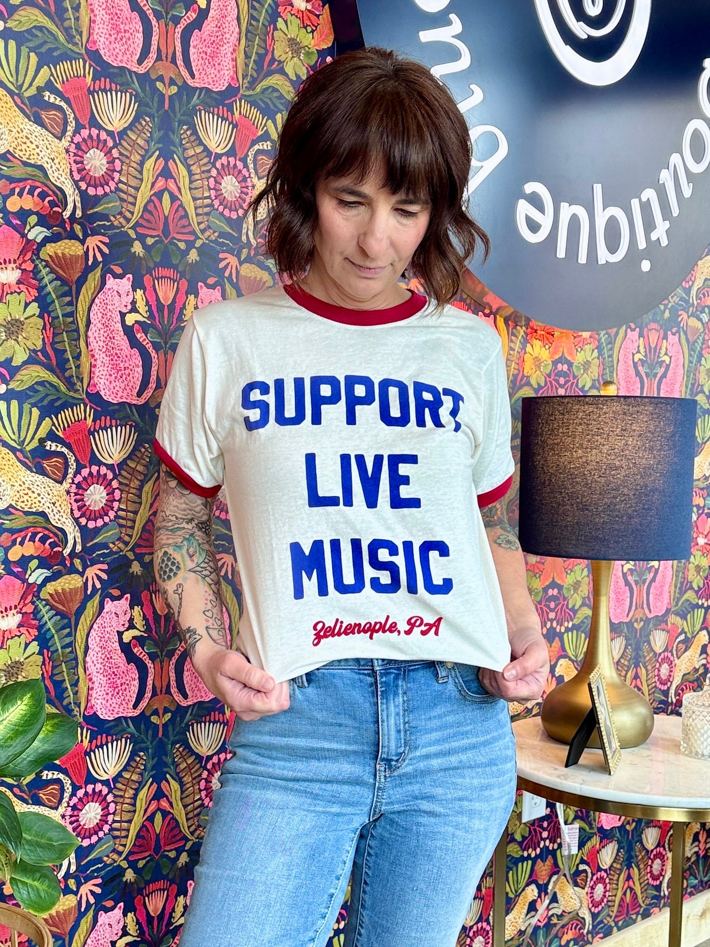 Support Live Music Graphic Tee