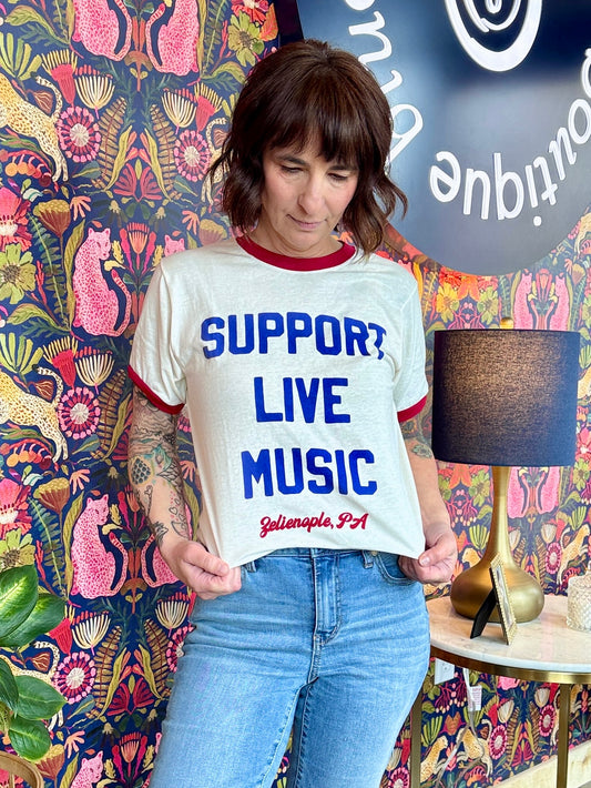 Support Live Music Graphic Tee