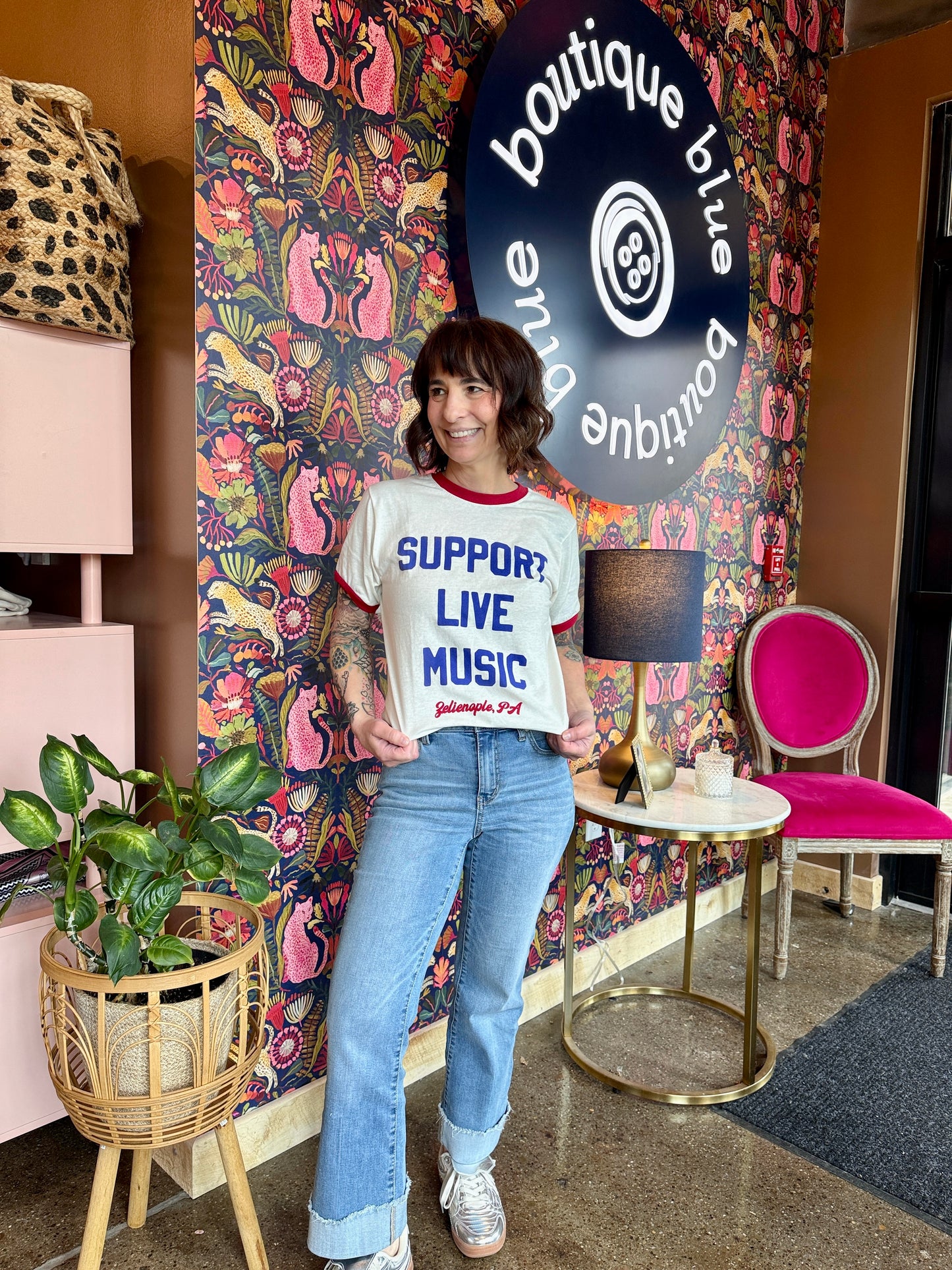 Support Live Music Graphic Tee