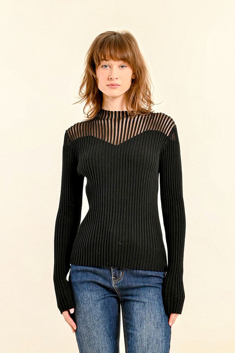 Ribbed Knit Sweater