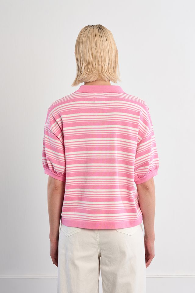 Retro Stripe Polo