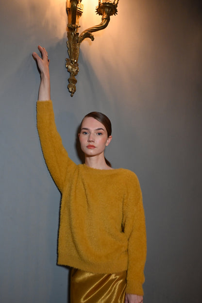 Saffron Fuzzy Sweater