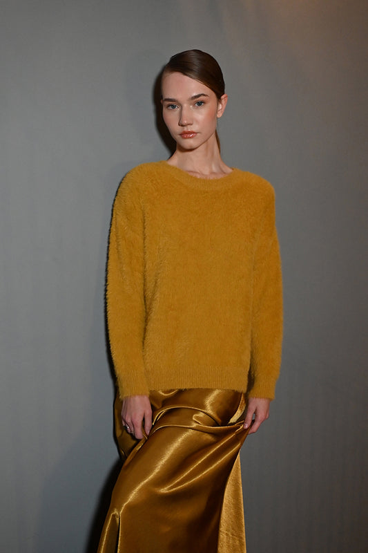 Saffron Fuzzy Sweater