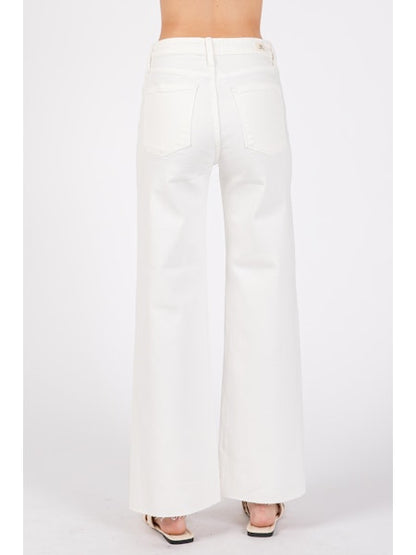 LTJ Paola A-Line Scissor Cut Wide Leg Jean