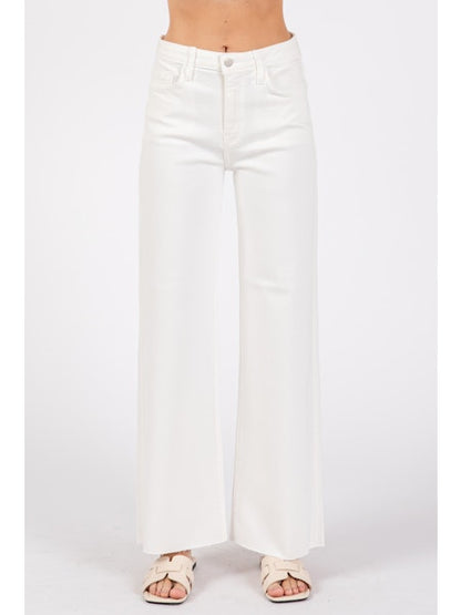 LTJ Paola A-Line Scissor Cut Wide Leg Jean