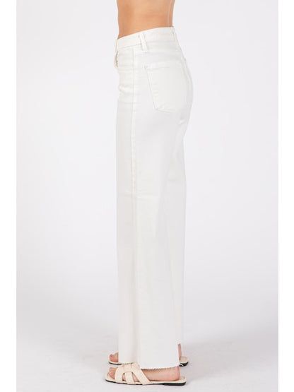 LTJ Paola A-Line Scissor Cut Wide Leg Jean