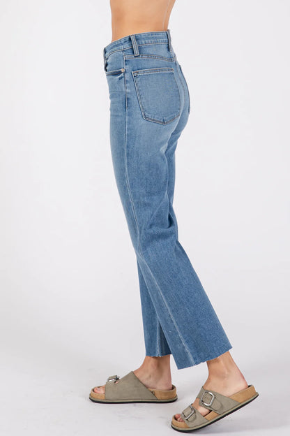 Sicily Scissor Cut Hem Jeans