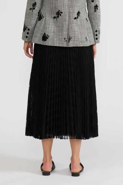 Madison Textured Pleated Skirt