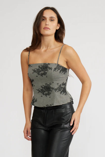 Heather Embroidered Top