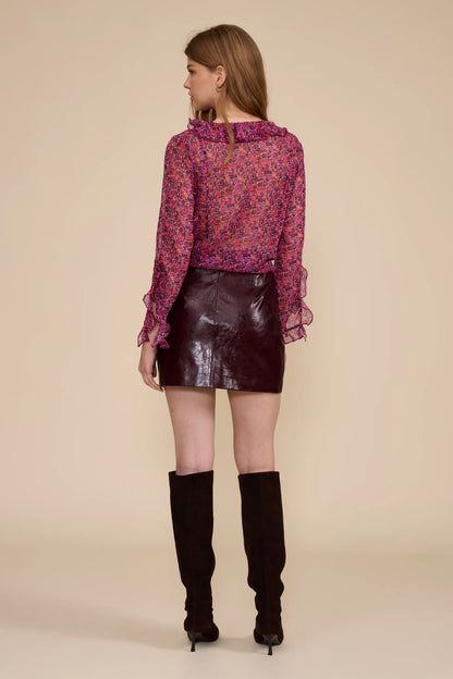 Hart Faux Leather Mini Skirt