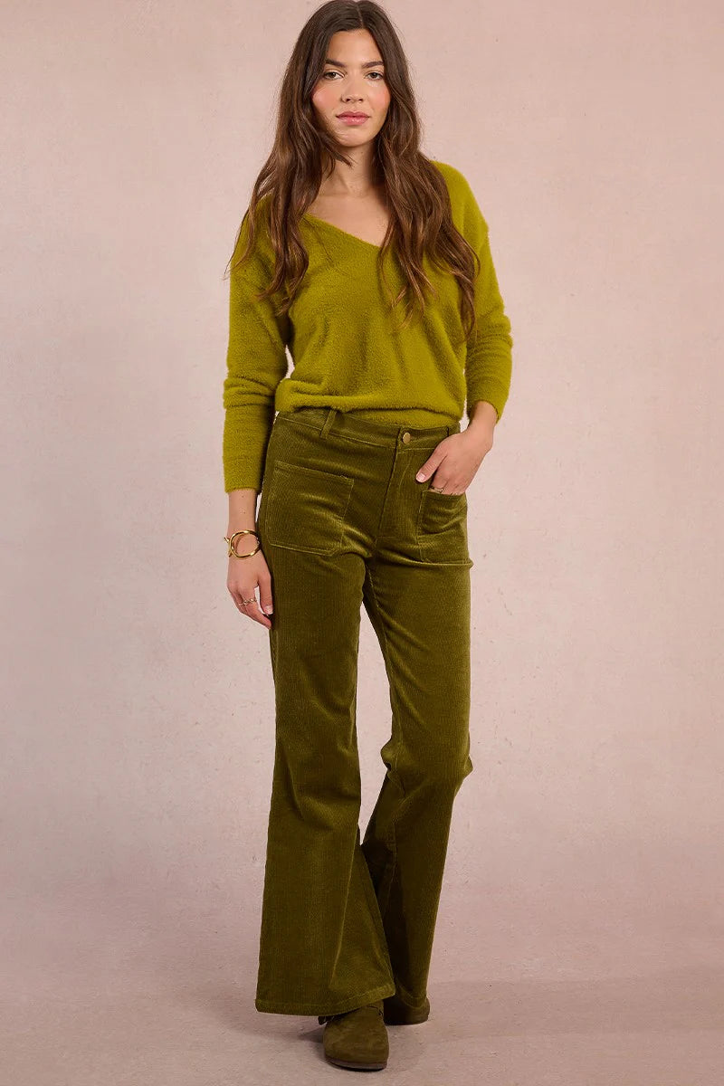 Corduroy Flare Pants
