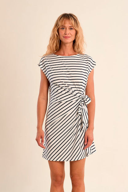Stripe Tee Shirt Short Dress