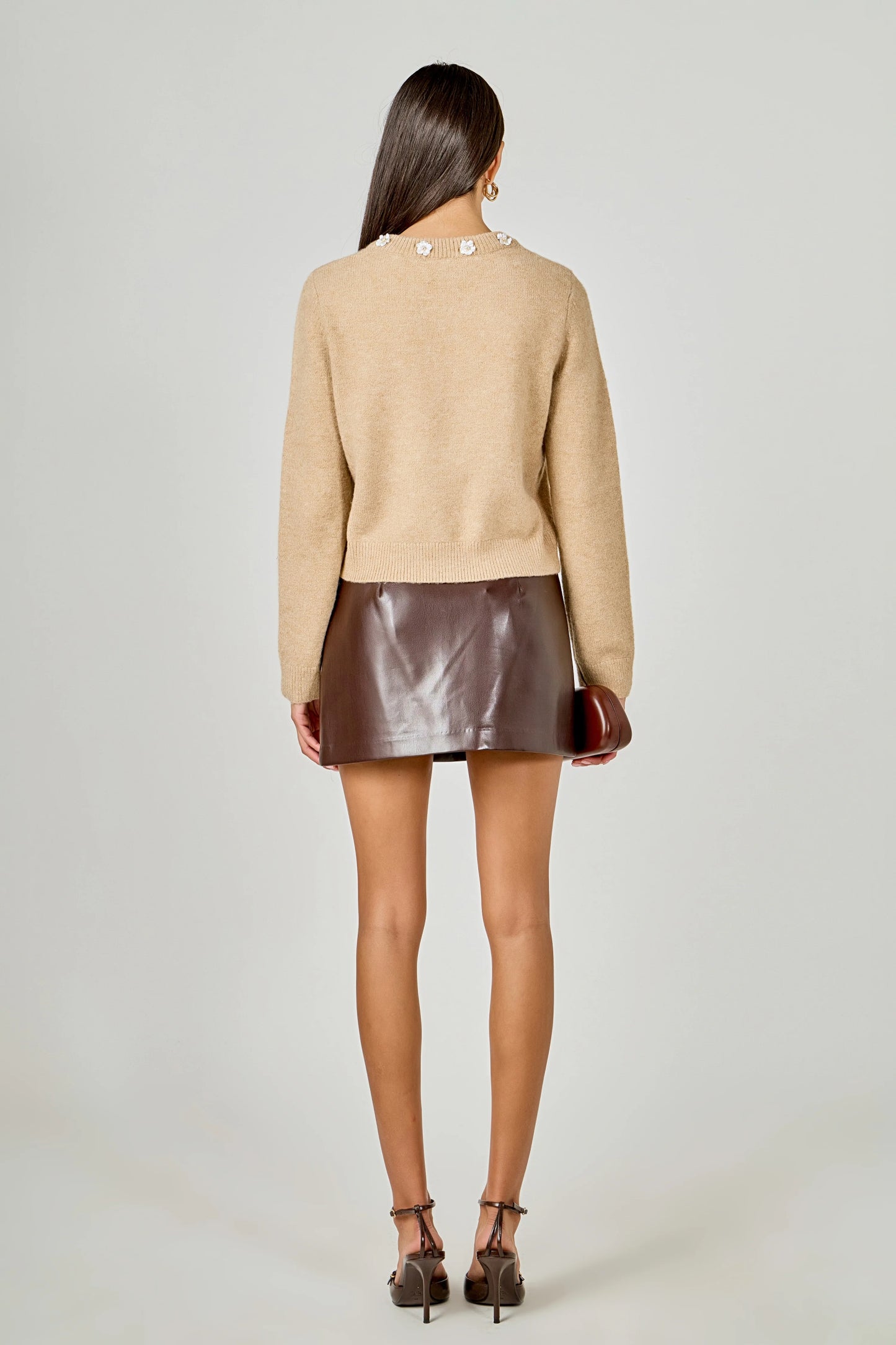 Floral Button Knit Cardigan