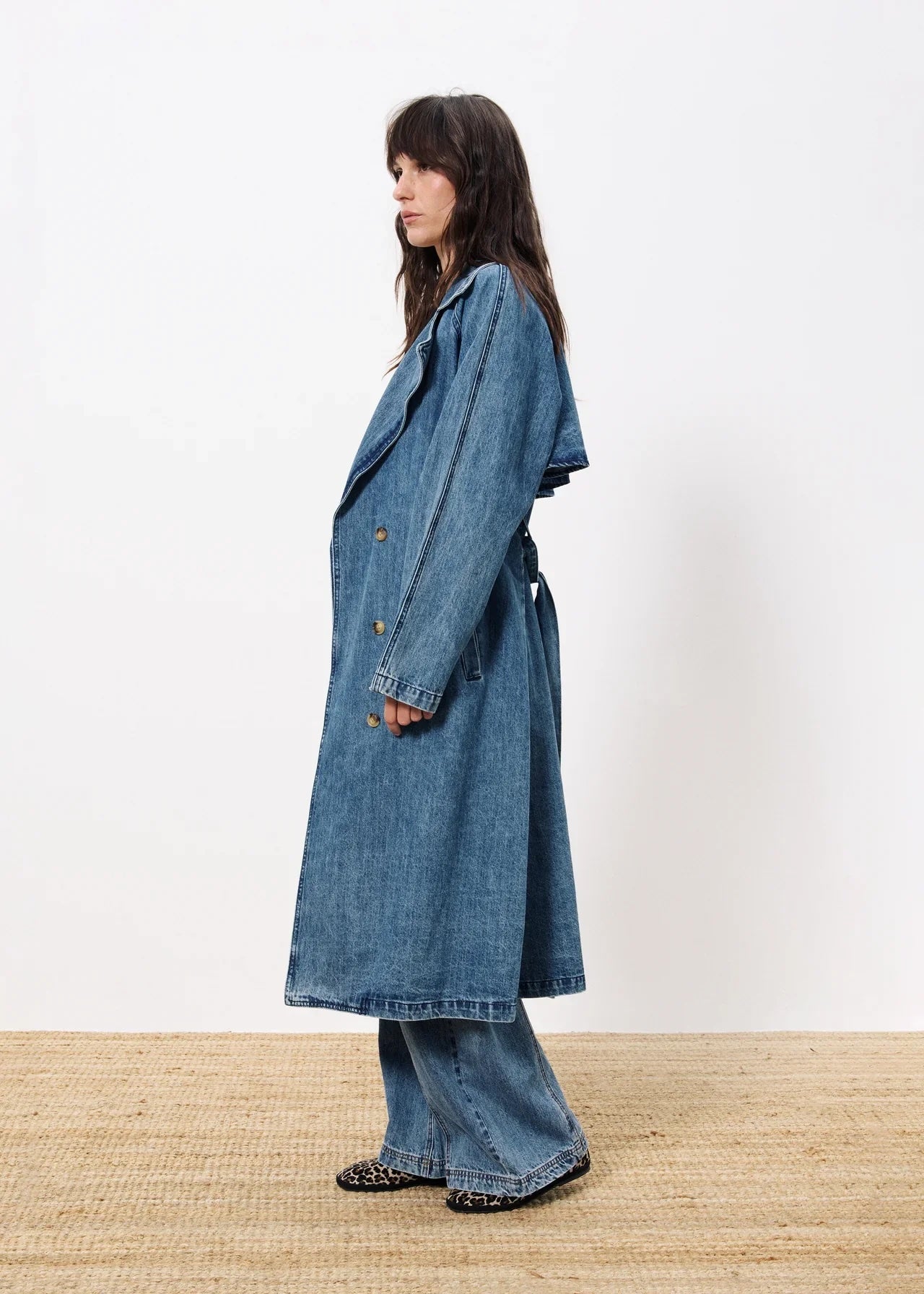 Carmelina Denim Trench Coat