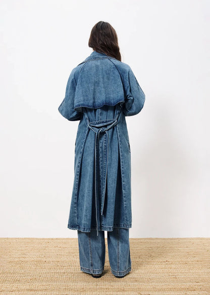 Carmelina Denim Trench Coat