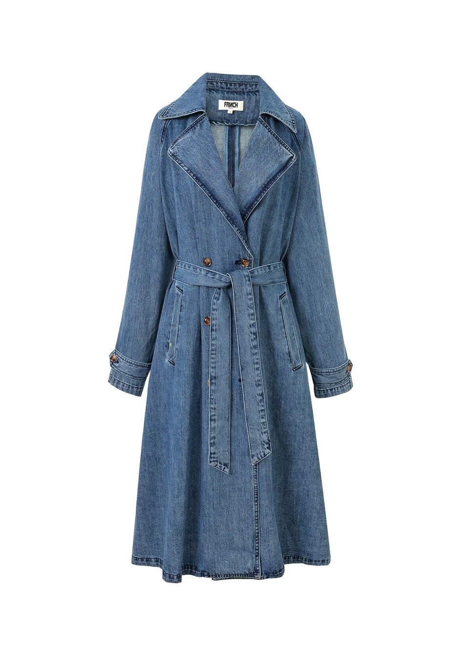 Carmelina Denim Trench Coat