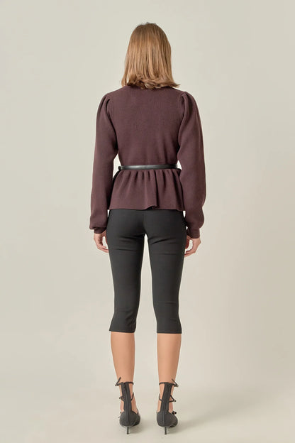 Peplum Knit Top