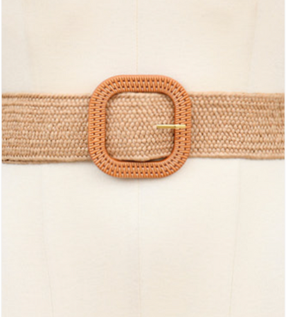 Woven Square Buckle Belt