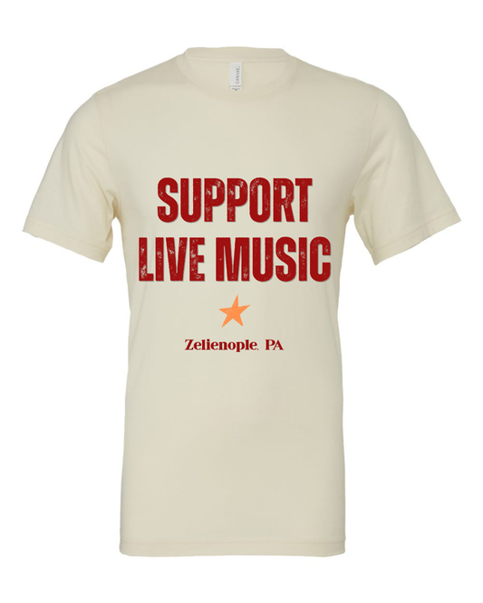 Support Live Music Unisex Tee