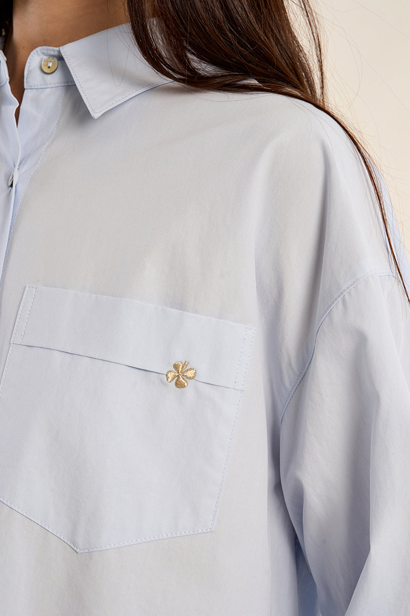 Embroidered Logo Button Down
