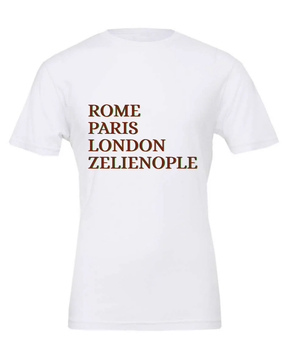 ROME PARIS LONDON ZELIENOPLE Cotton Tee