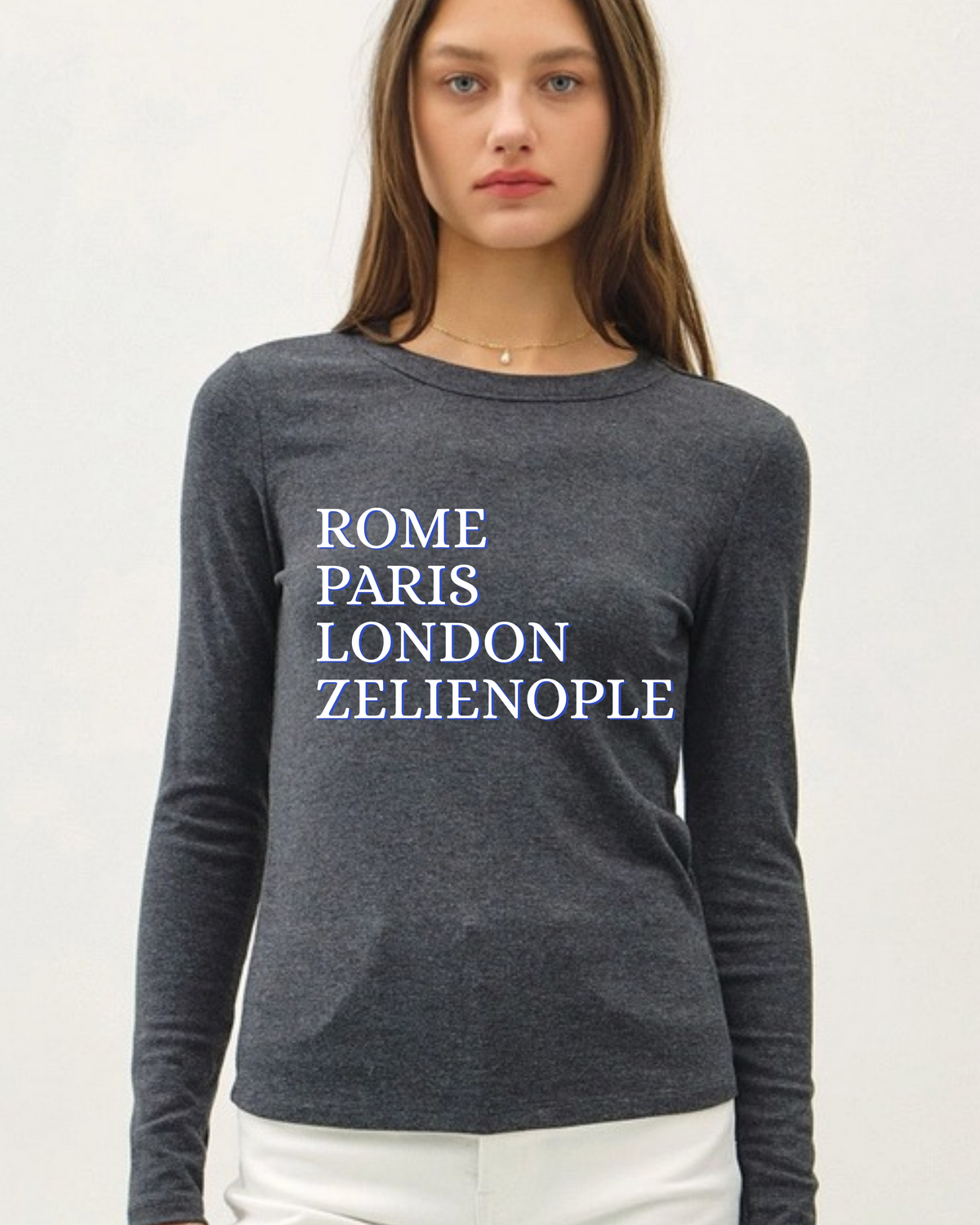 ROME PARIS LONDON ZELIENOPLE Long Sleeve Tee